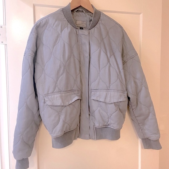 Quilted 💙 Jacket Coat Blue Medium by Universal Thread - Picture 3 of 11